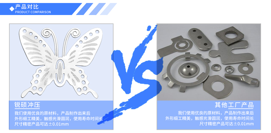 不锈钢冲压件-胡蝶件